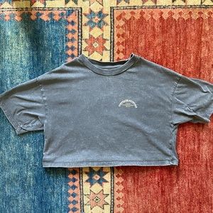 Vintage Style Cropped Graphic Tee